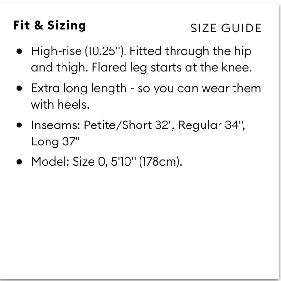 NWT! Banana Republic High-Rise Flare Sloan Pant - Picture 10 of 10